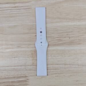 White Unisex Silicone Sport Watch Band Strap Compatible with 20mm Watch Lugs